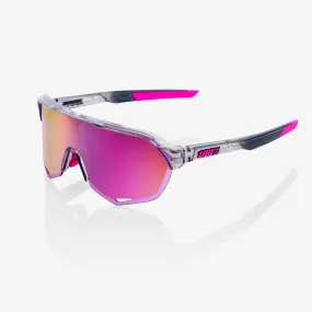100% S2 Tokyo Night Sunglasses, Purple Multilayer Mirror Lens