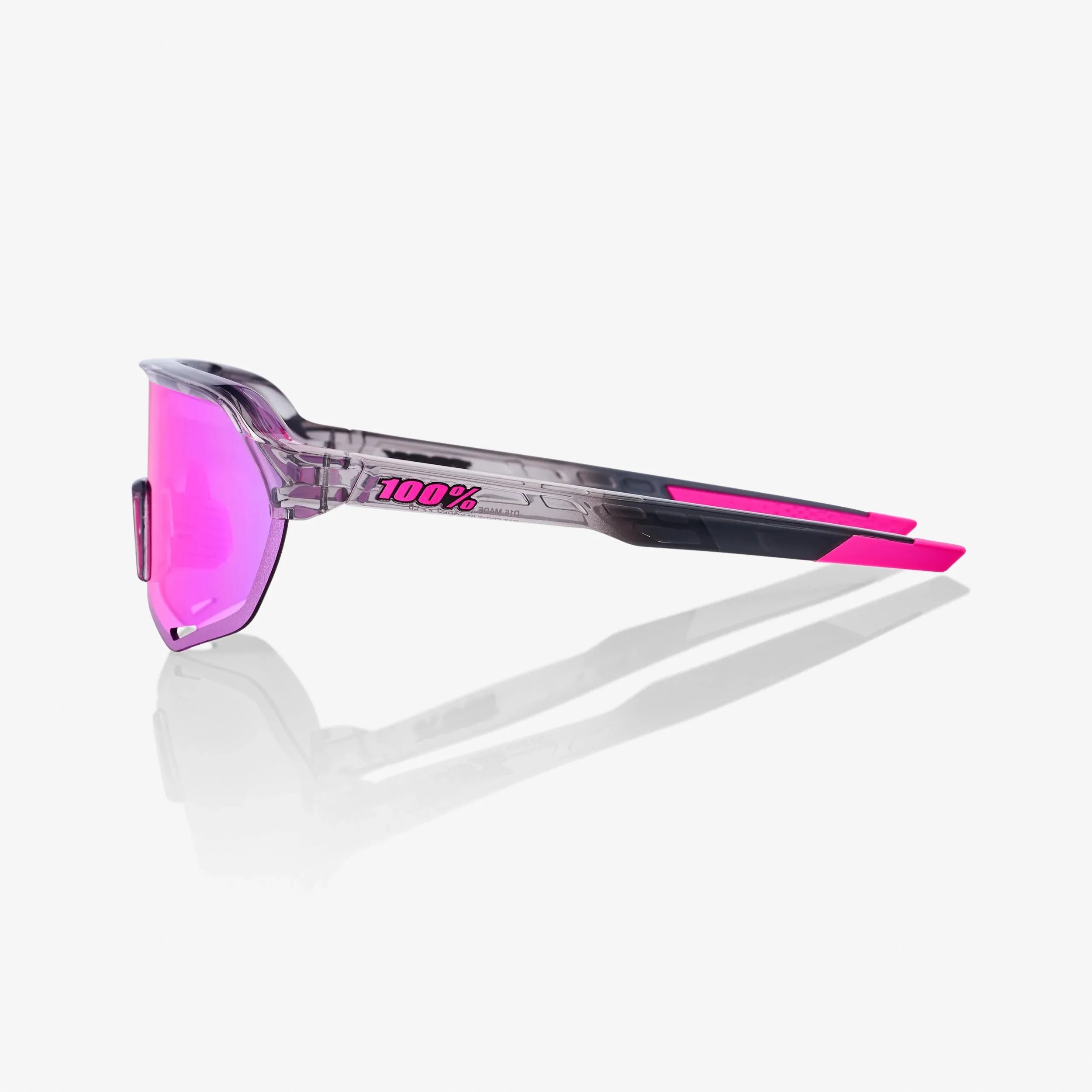 100% S2 Tokyo Night Sunglasses, Purple Multilayer Mirror Lens