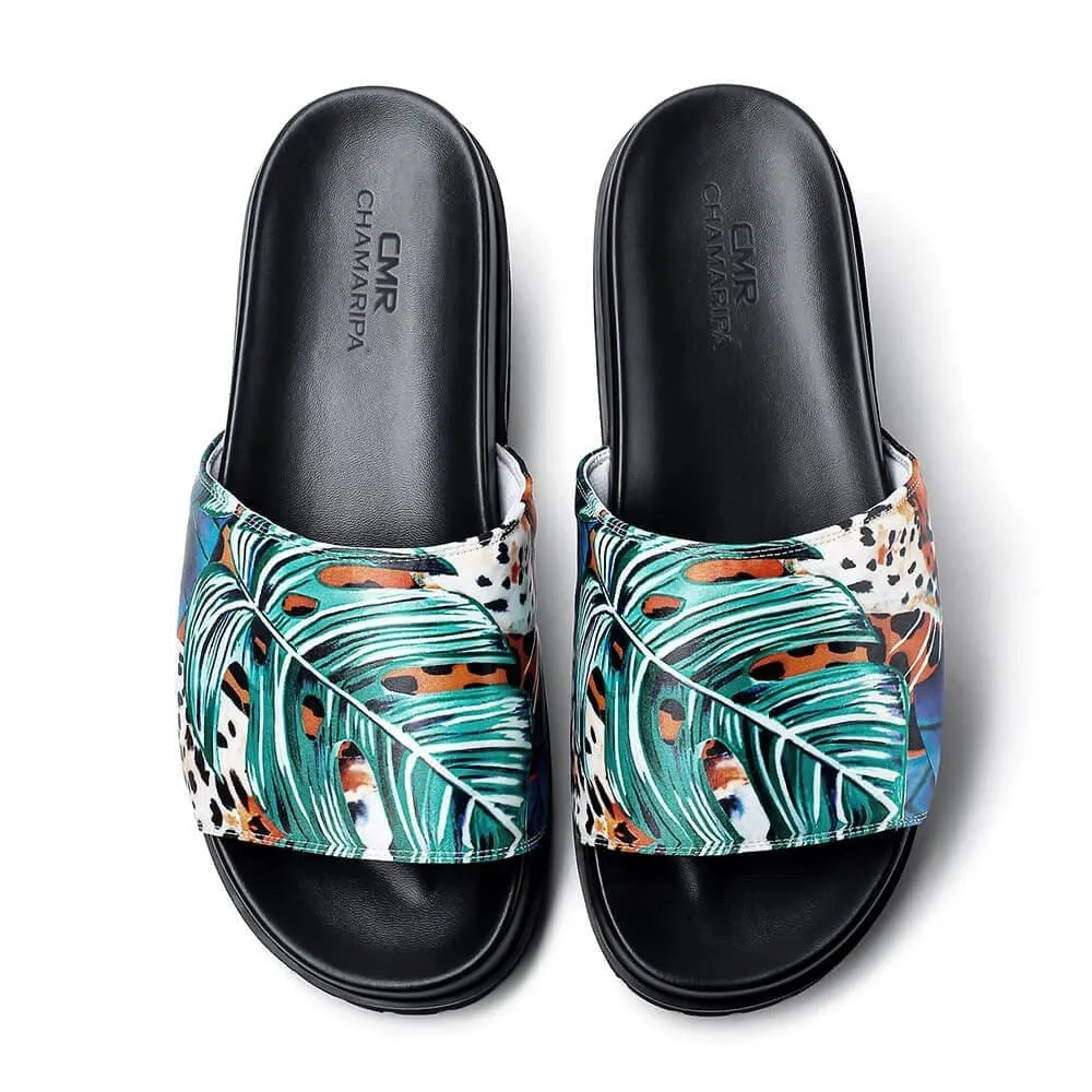 6 CM / 2.36 Inches CMR CHAMARIPA Elevator Shoes - Elevate Your Look with Height-Enhancing Slides for Men - 2.36 Inch Heel