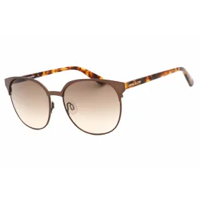 Anne Klein Women's Sunglasses - Mocha Round Full Rim Metal Frame | AK7068 200