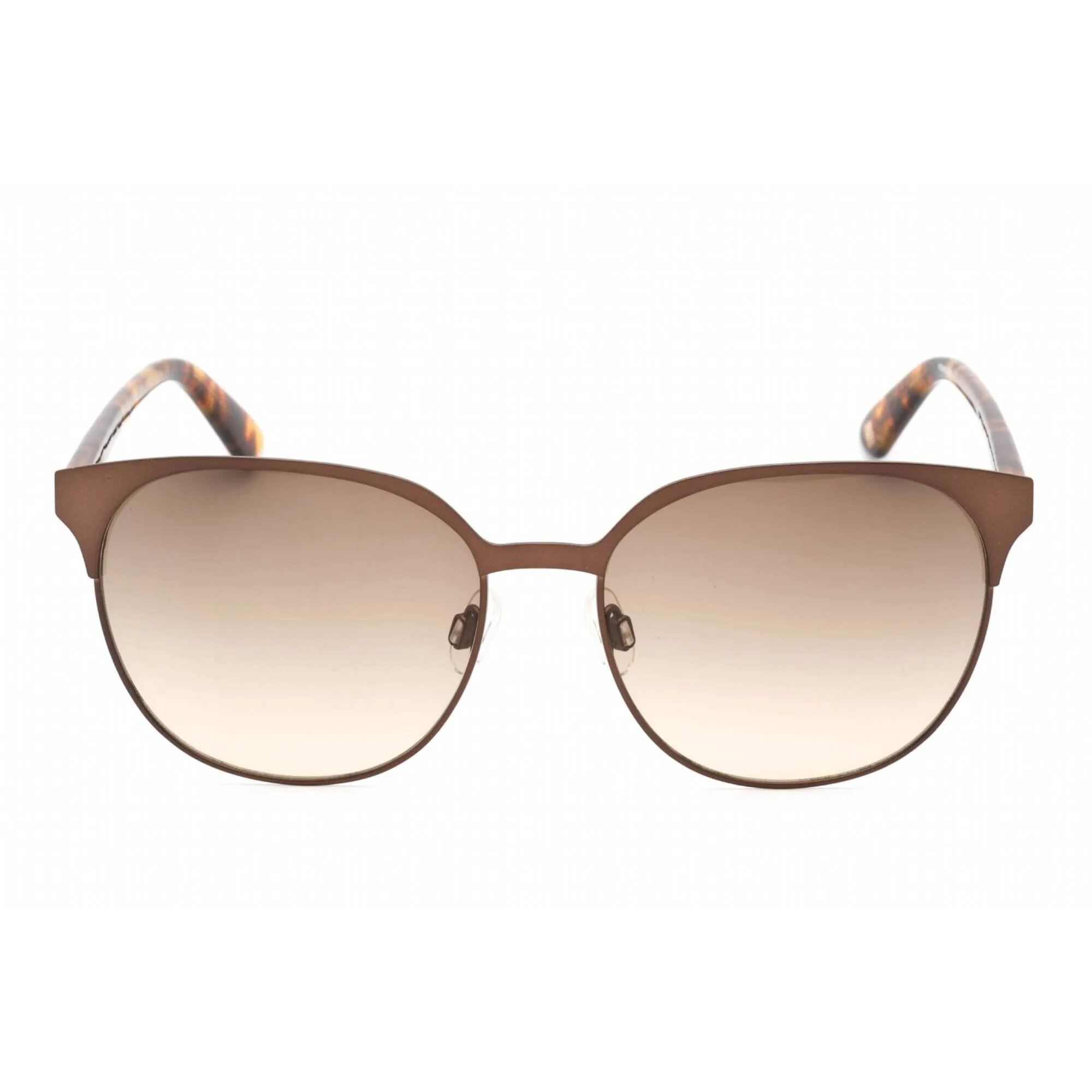 Anne Klein Women's Sunglasses - Mocha Round Full Rim Metal Frame | AK7068 200