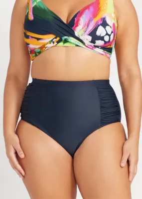Artesands Hues Ruched High Waist Bikini Bottom