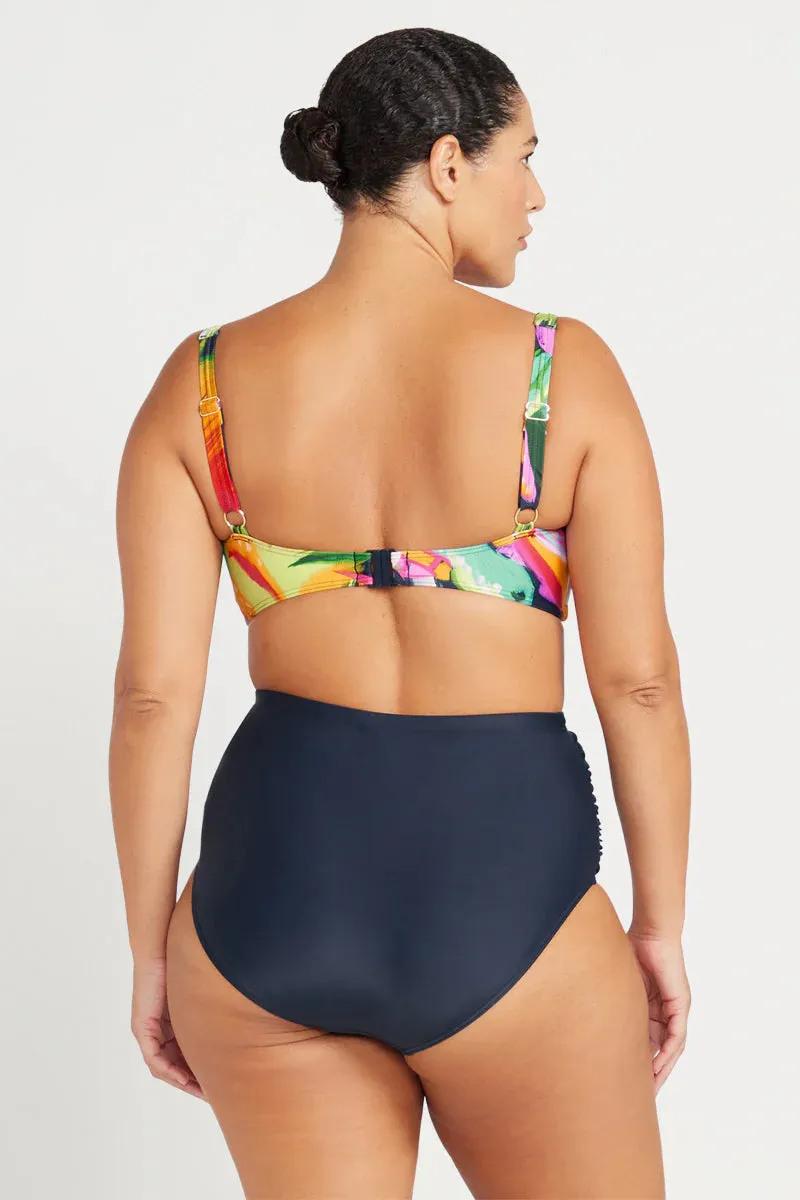 Artesands Hues Ruched High Waist Bikini Bottom
