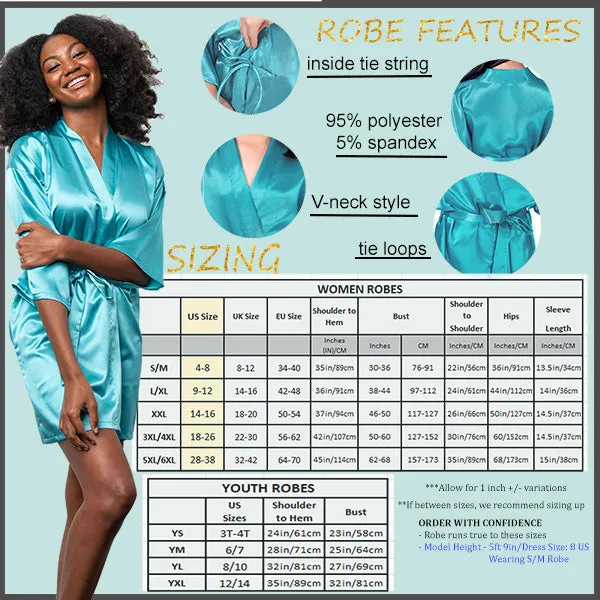 Astro Template Personalized Robes with Zodiac Signs -  Custom Robes for Womens - Sizes SM-6XL