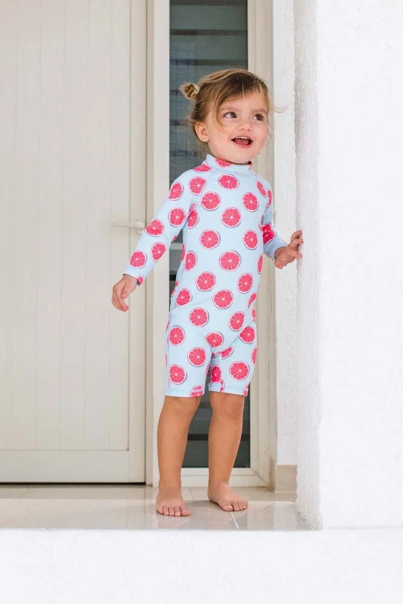Baby Swimsuit - Sweet Pomelo Light blue
