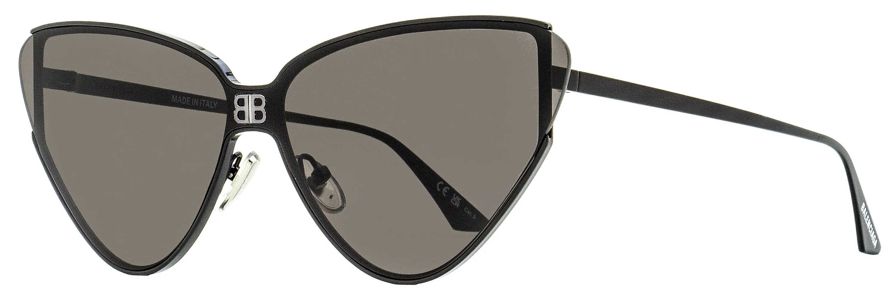 Balenciaga Women's Cateye Sunglasses BB0191S 001 Black 99mm