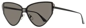 Balenciaga Women's Cateye Sunglasses BB0191S 001 Black 99mm