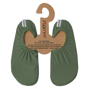 Basil Green Kids Slipfree Shoes