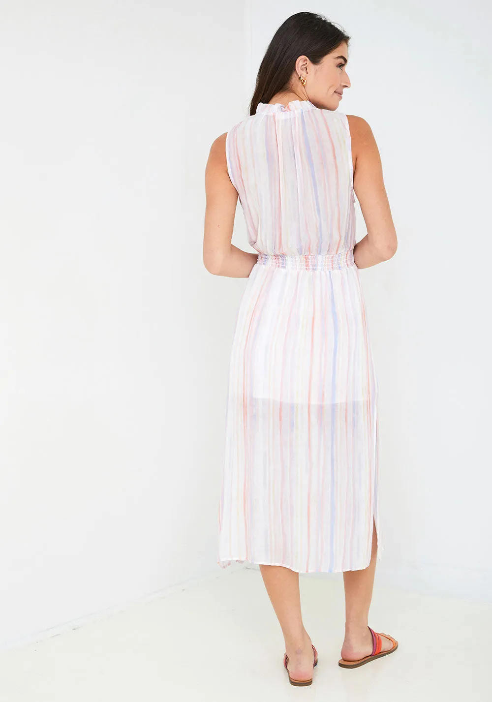 Bella Dahl Sleeveless Ruffle Midi Dress
