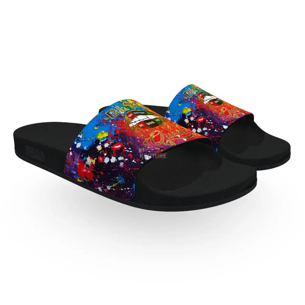Black Queen Women's Slides