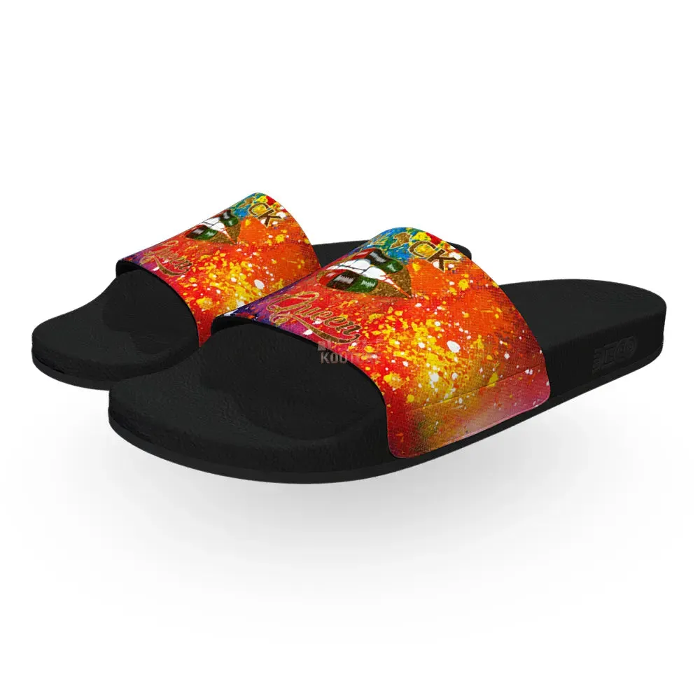 Black Queen Women's Slides