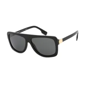 Burberry Women's Sunglasses - Black Rectangular Frame Grey Lens | 0BE4362 300187