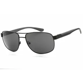 Calvin Klein Men's Sunglasses - Full Rim Matte Black Metal Aviator | CK20319S 002