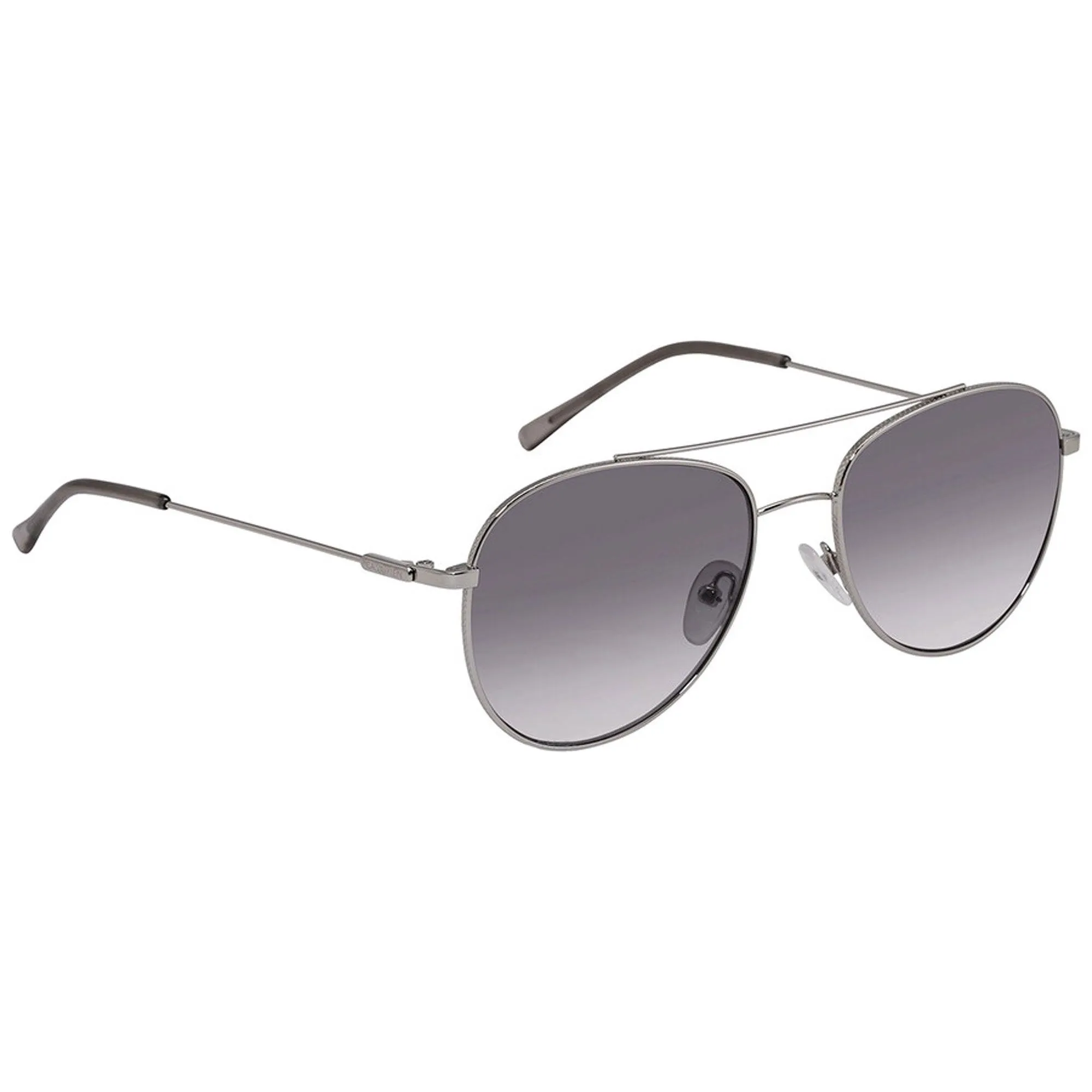 Calvin Klein Unisex Sunglasses - Silver and Grey Pilot Metal Frame | CK20120S 045