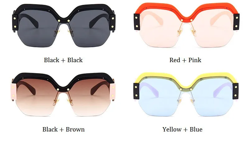Candy pop retro oversize sunglasses