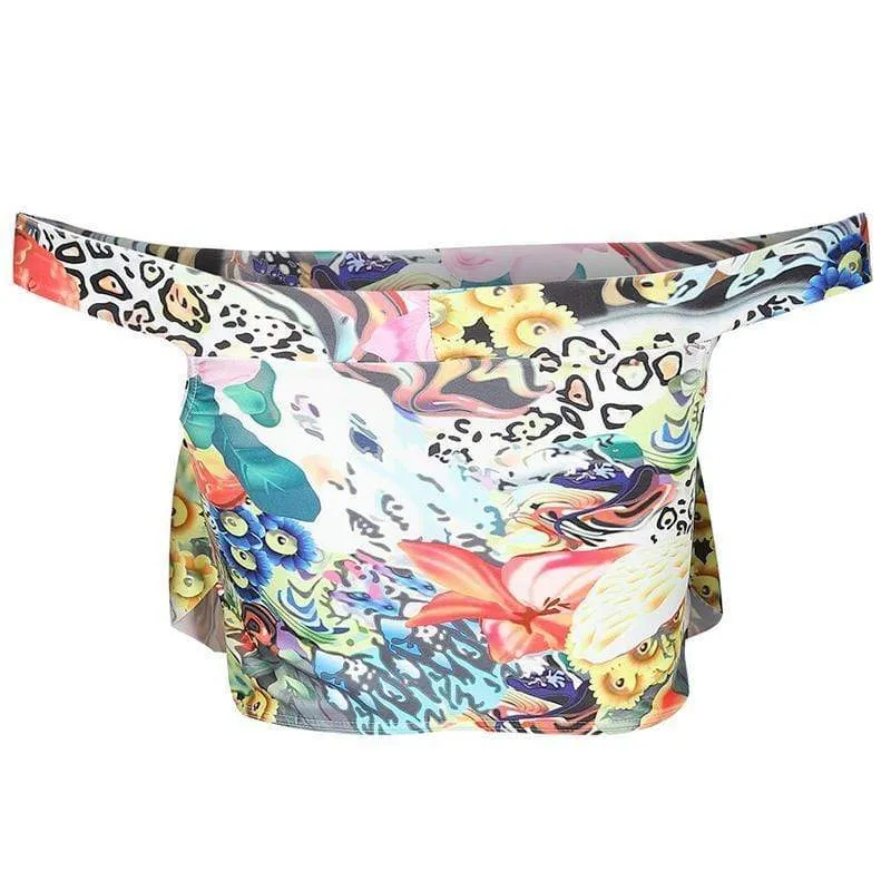 Chic Printed Bikinis Set
