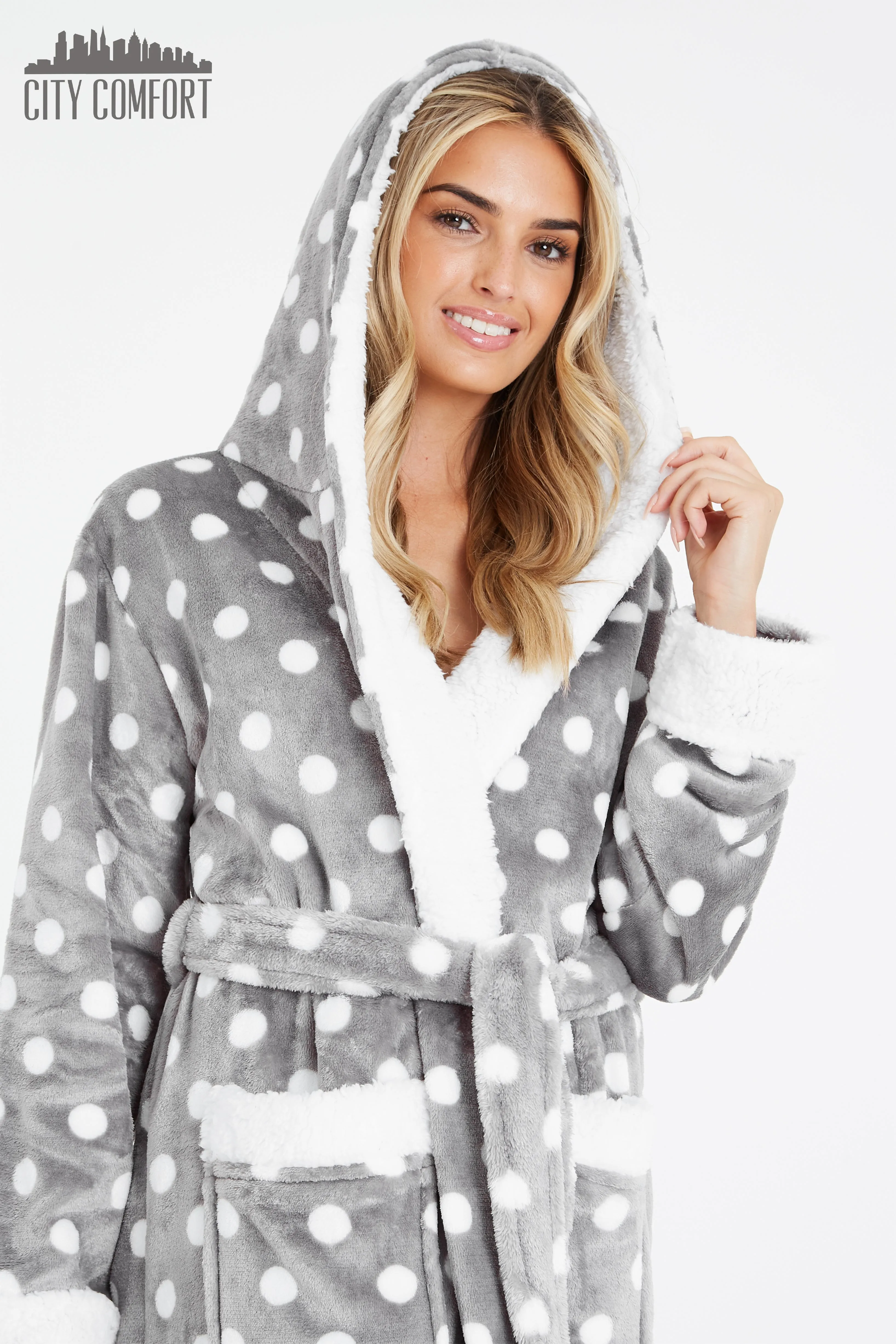 CityComfort Dressing Gowns For Women, Soft Fleece Women's Robes