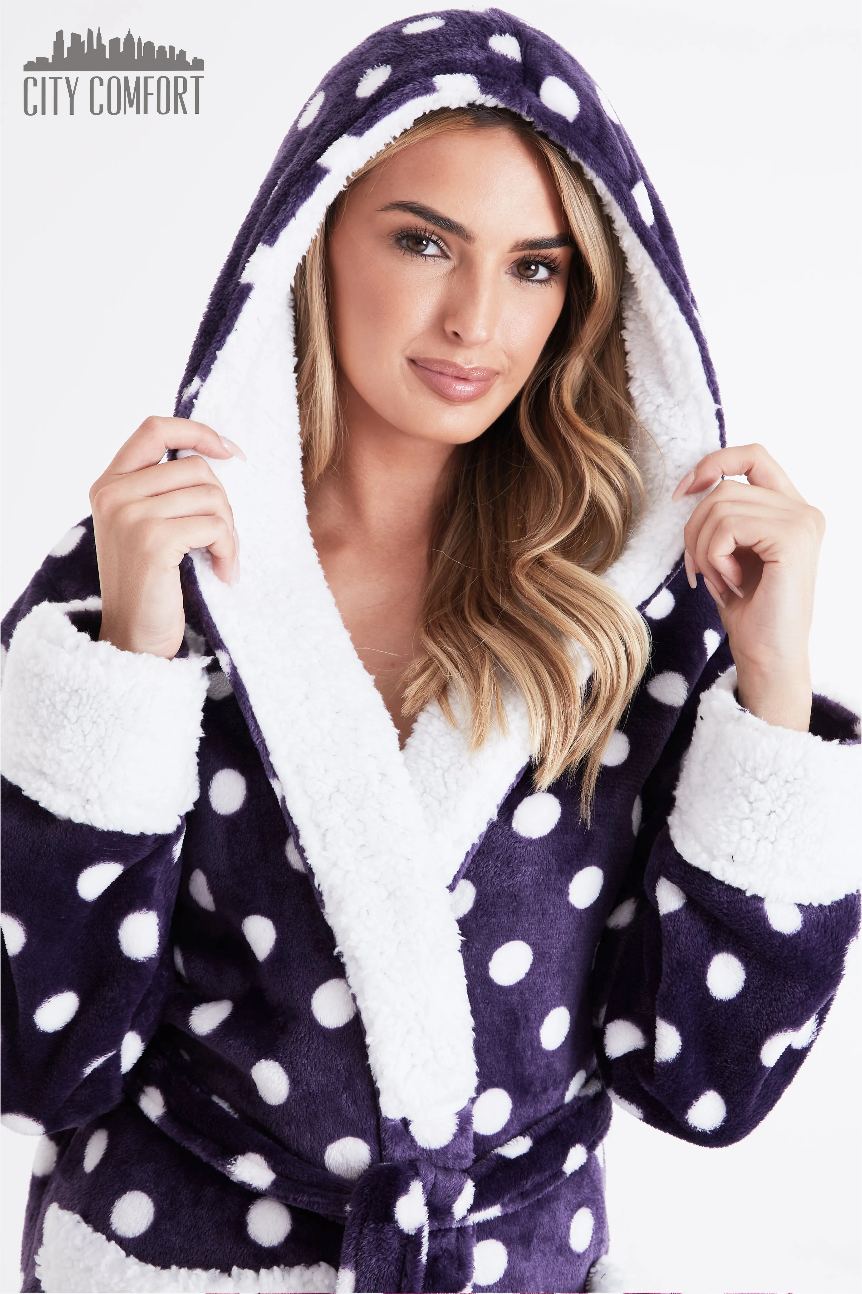 CityComfort Dressing Gowns For Women, Soft Fleece Women's Robes