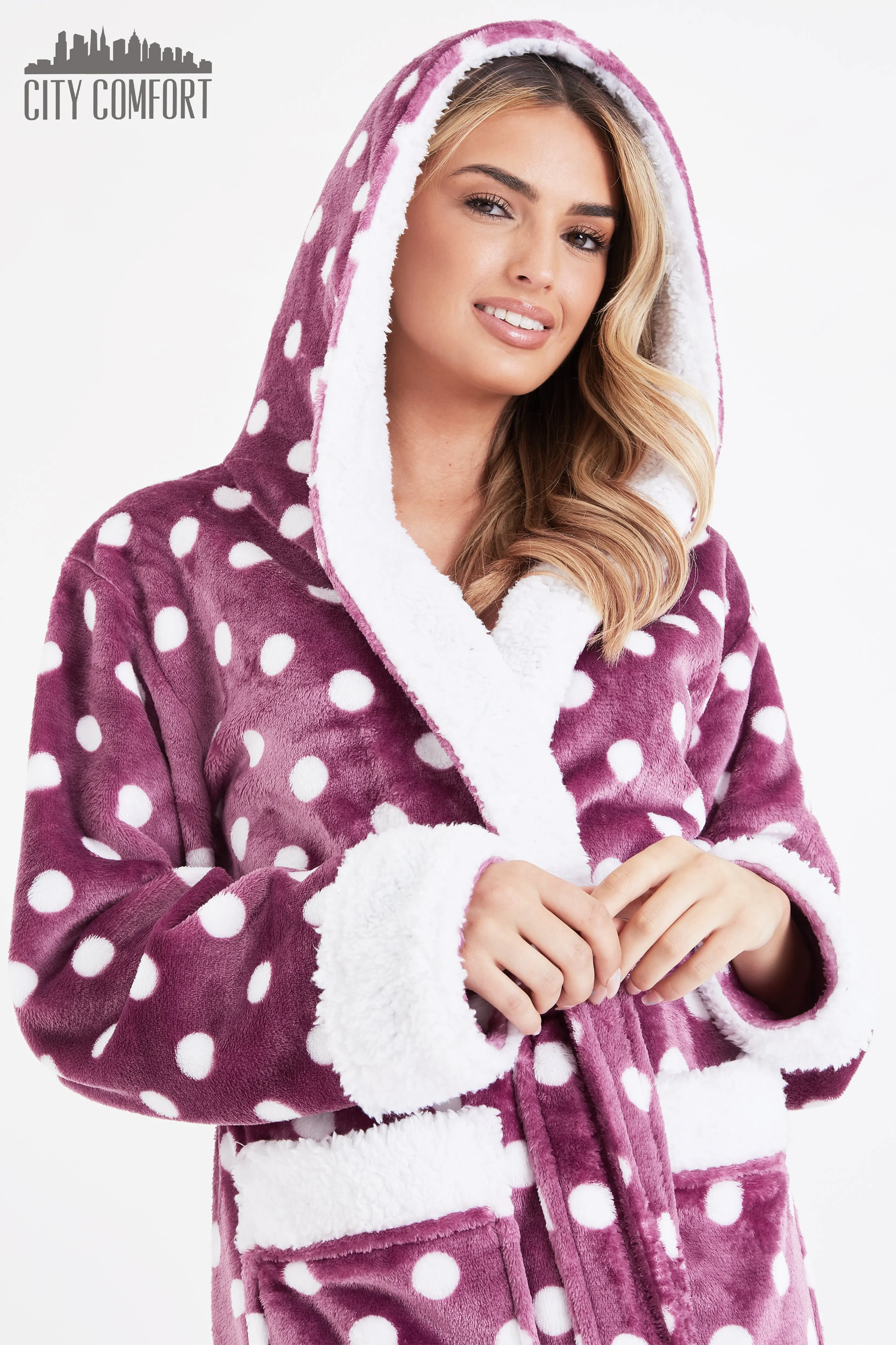 CityComfort Dressing Gowns For Women, Soft Fleece Women's Robes