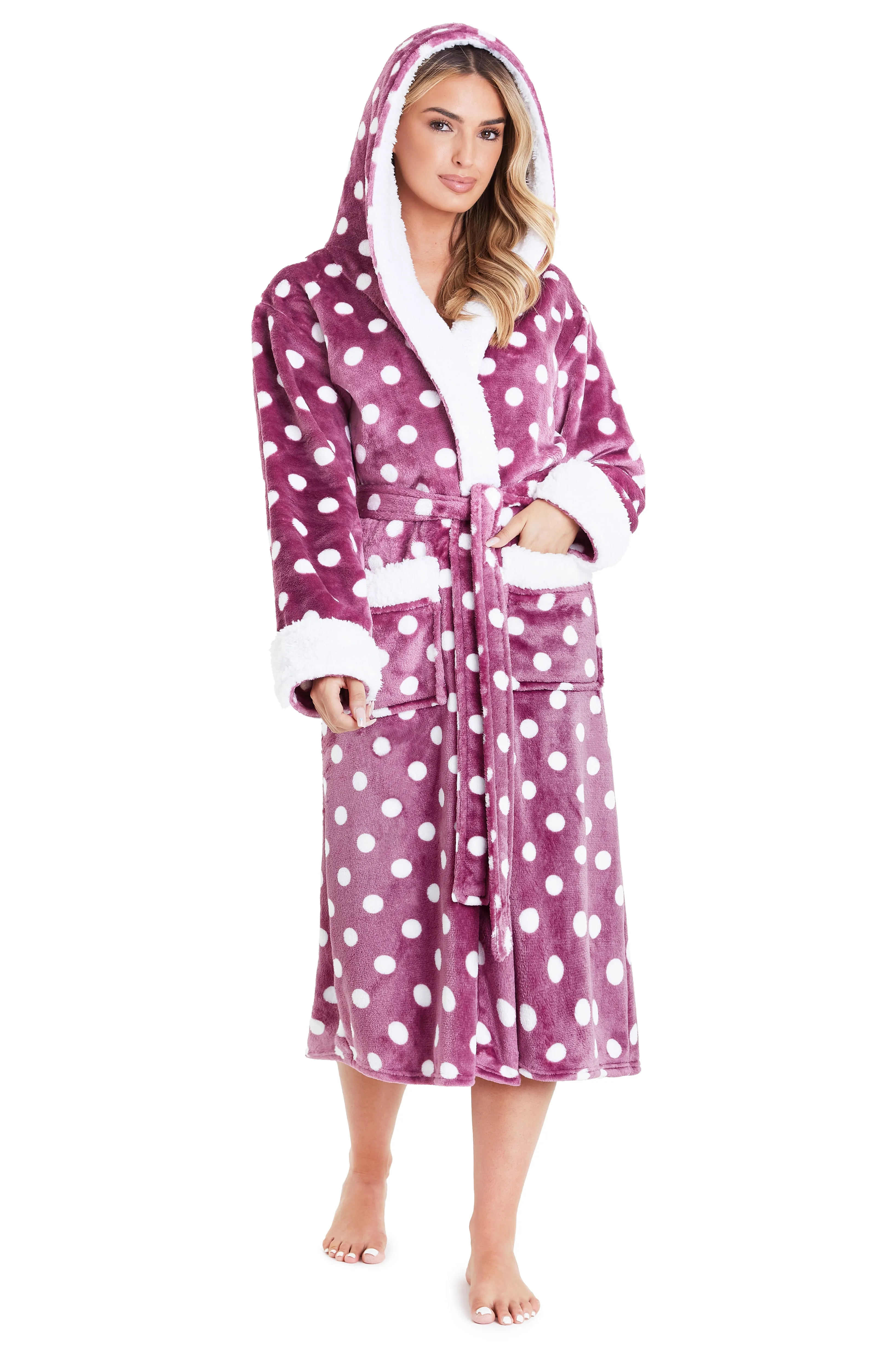 CityComfort Dressing Gowns For Women, Soft Fleece Women's Robes