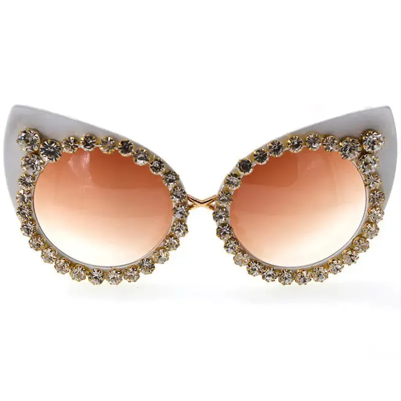Clelia Retro Clip-On Sunglasses UV400 Protection Vintage Style