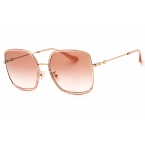Coach Women's Sunglasses - Pink Glitter Lens Rose Gold Metal Frame | 0HC7139BD 940813