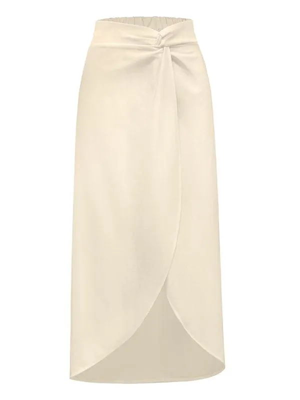 Coastal Chic Cut-Out Swimwear and Sarong Ensemble