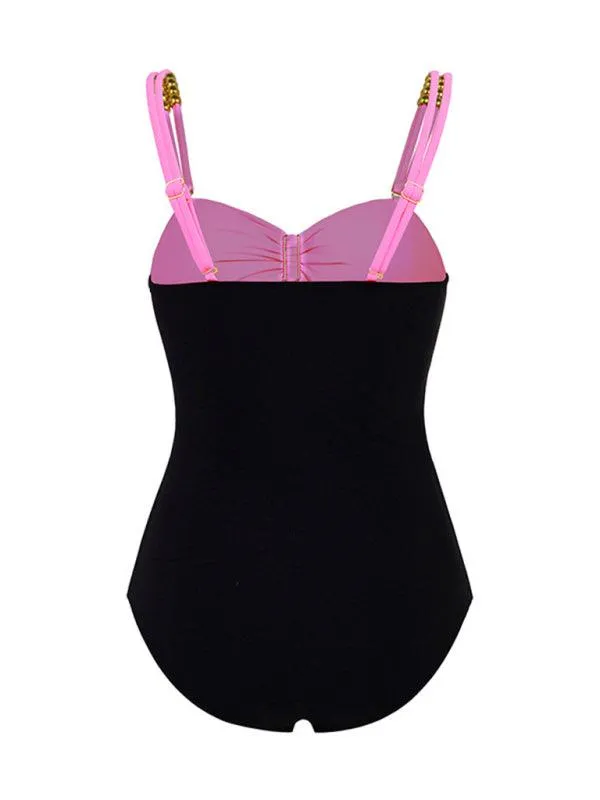 Coastal Chic Cut-Out Swimwear and Sarong Ensemble