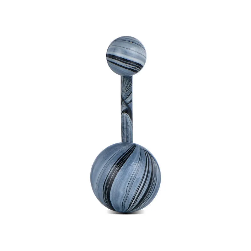 Colorful Balls 14G Stainless Belly Ring
