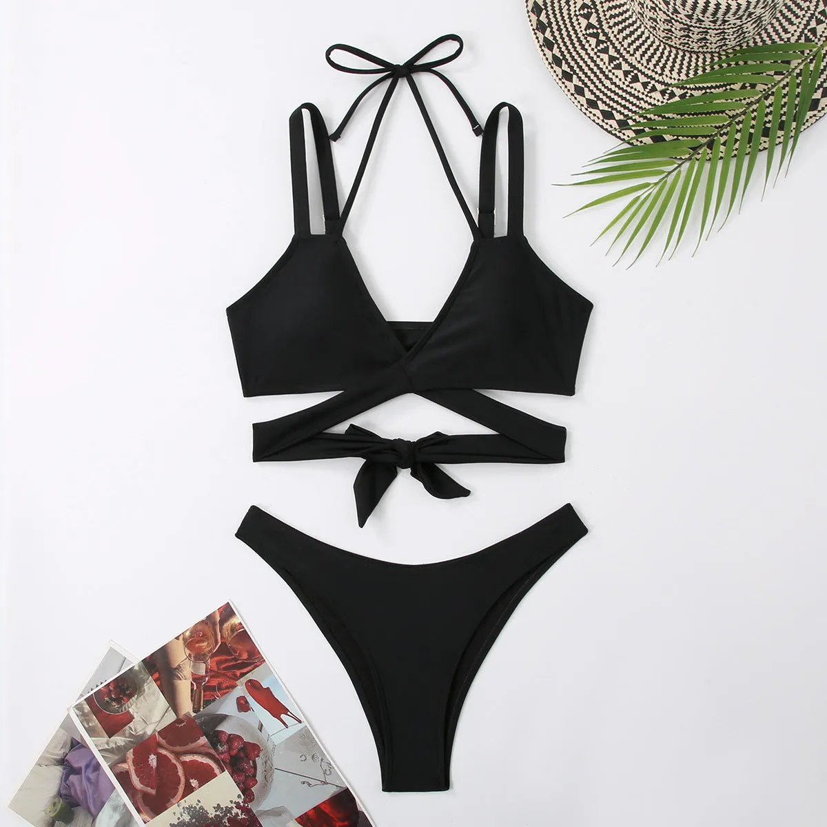 Cross-Border Nylon Bikini Swimwear