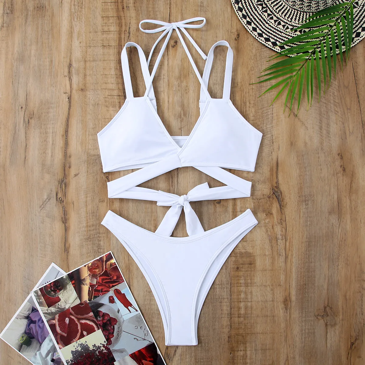 Cross-Border Nylon Bikini Swimwear