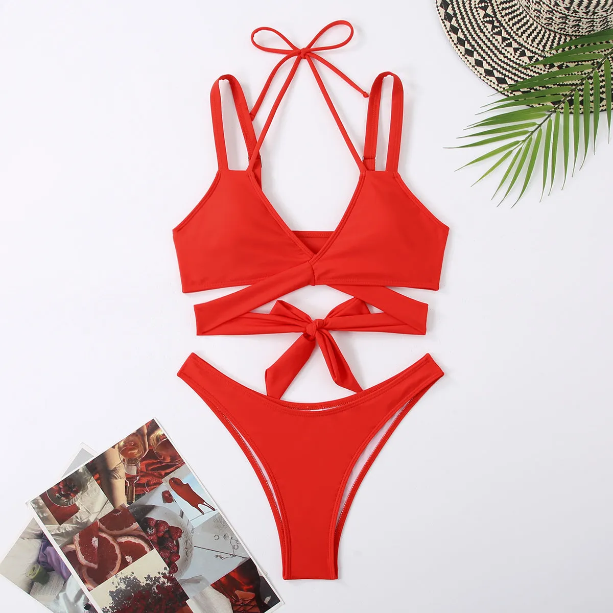 Cross-Border Nylon Bikini Swimwear