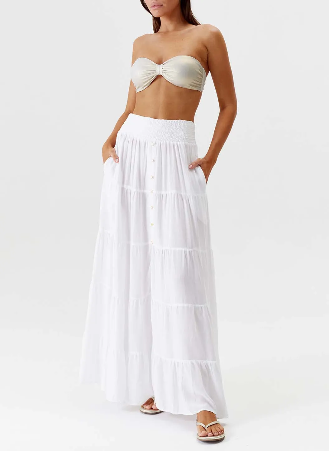 Dee White Skirt