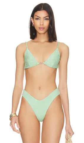 DEVON WINDSOR Genevieve Bikini Top in Sage