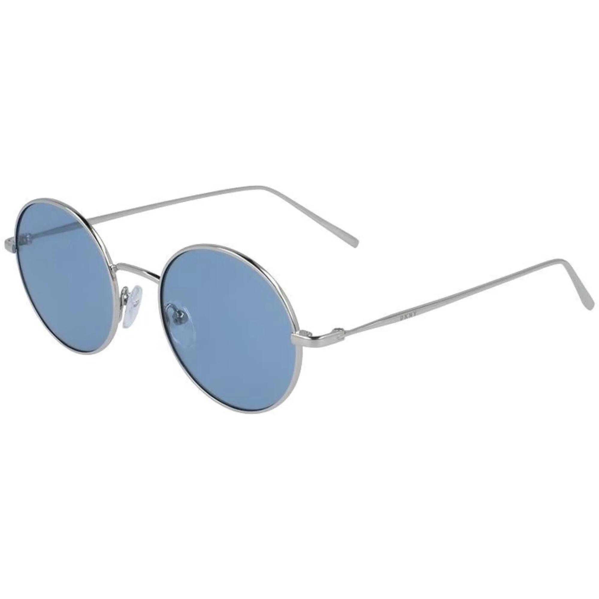 Dkny Women's Sunglasses - Silver/Blue Metal Full Rim Round Frame | DKNY DK105S 030