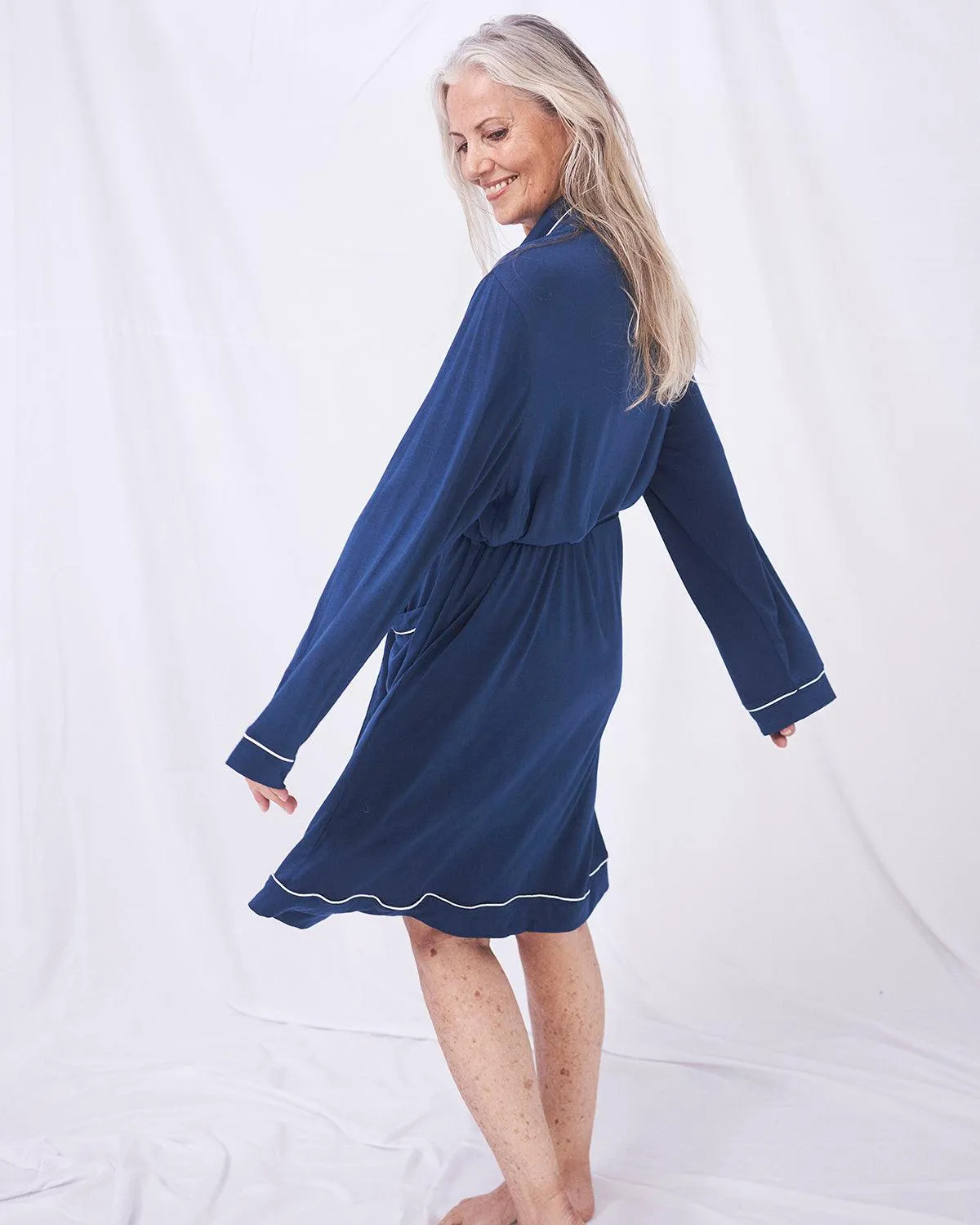 Dressing Gown Robe - Midnight