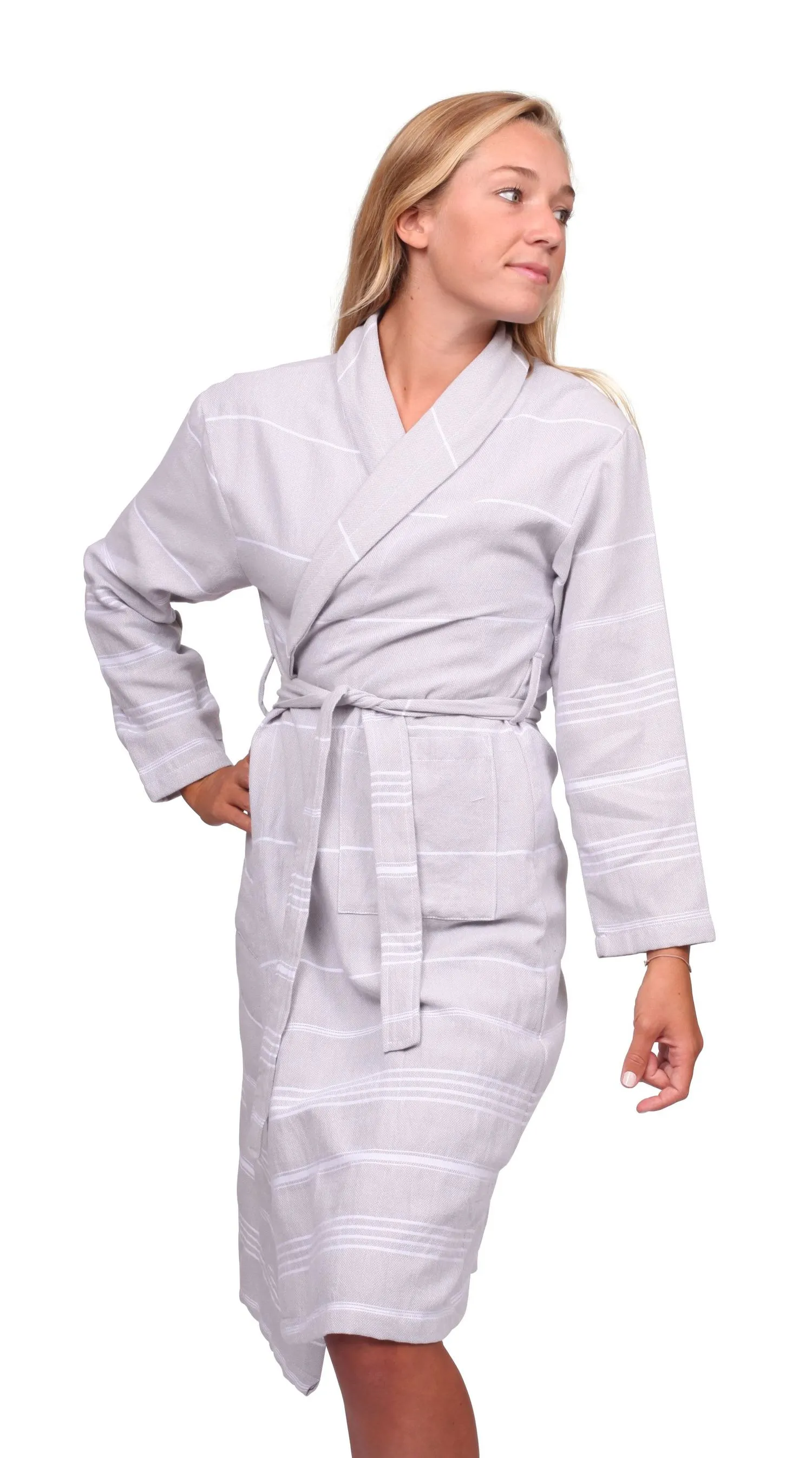Essential Lightweight Turkish Cotton Bath Robe - RT782