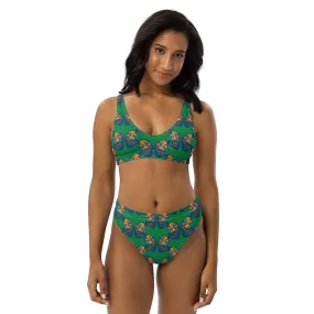 FAB FLOVERYFLY green - Bikinis made of recycled material