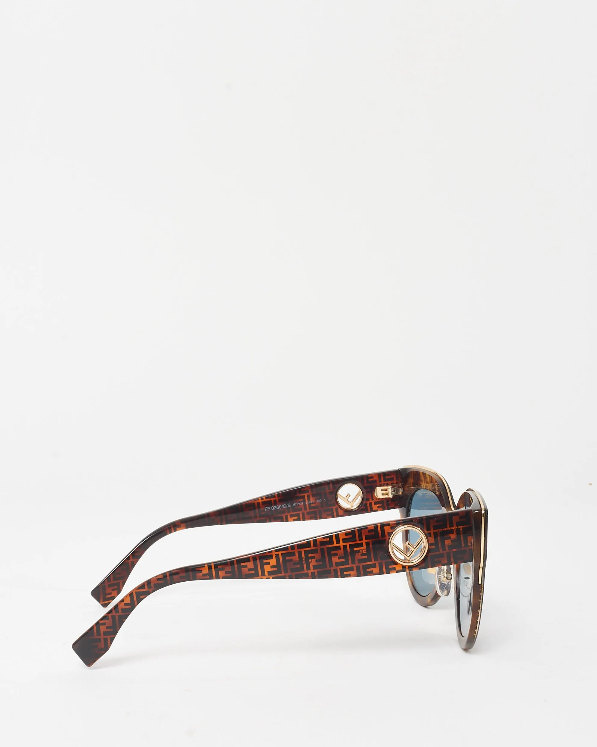 Fendi Monogram Zucca Blue Lens FF0360/G/S Sunglasses