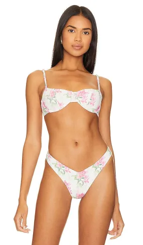 Frankies Bikinis Pam Underwire Top in Ivory