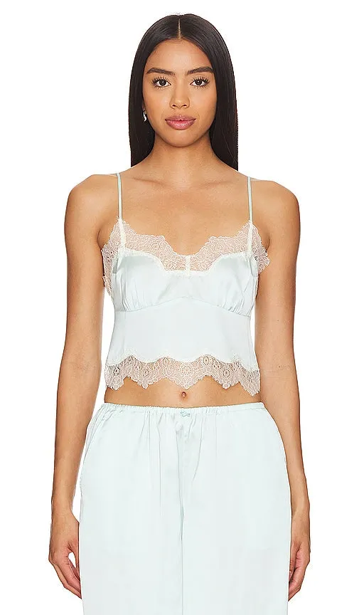 Frankies Bikinis Snuggle Camisole in Mint