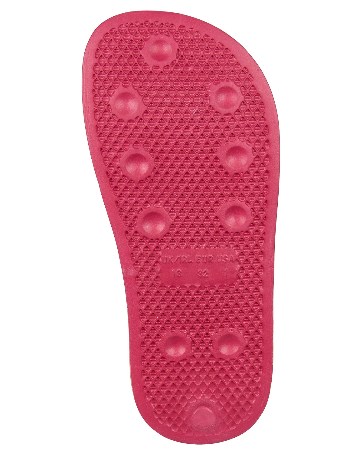 Girls Striped Super-Soft "Good Vibes" Slide Sandal
