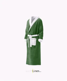 Green & White Robe