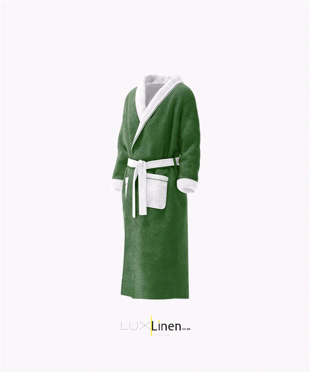 Green & White Robe