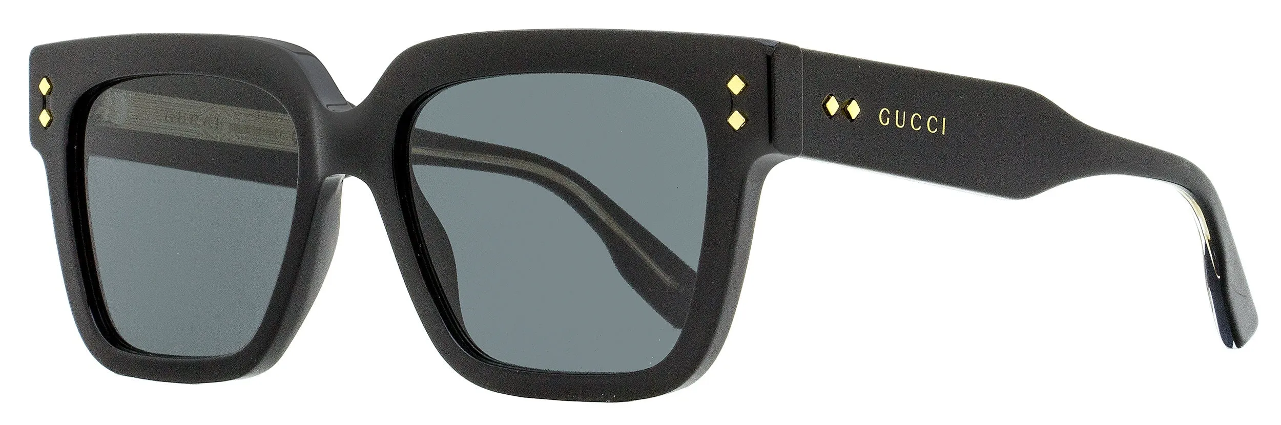 Gucci Men's Square Sunglasses GG1084S 001 Black/Gold 54mm