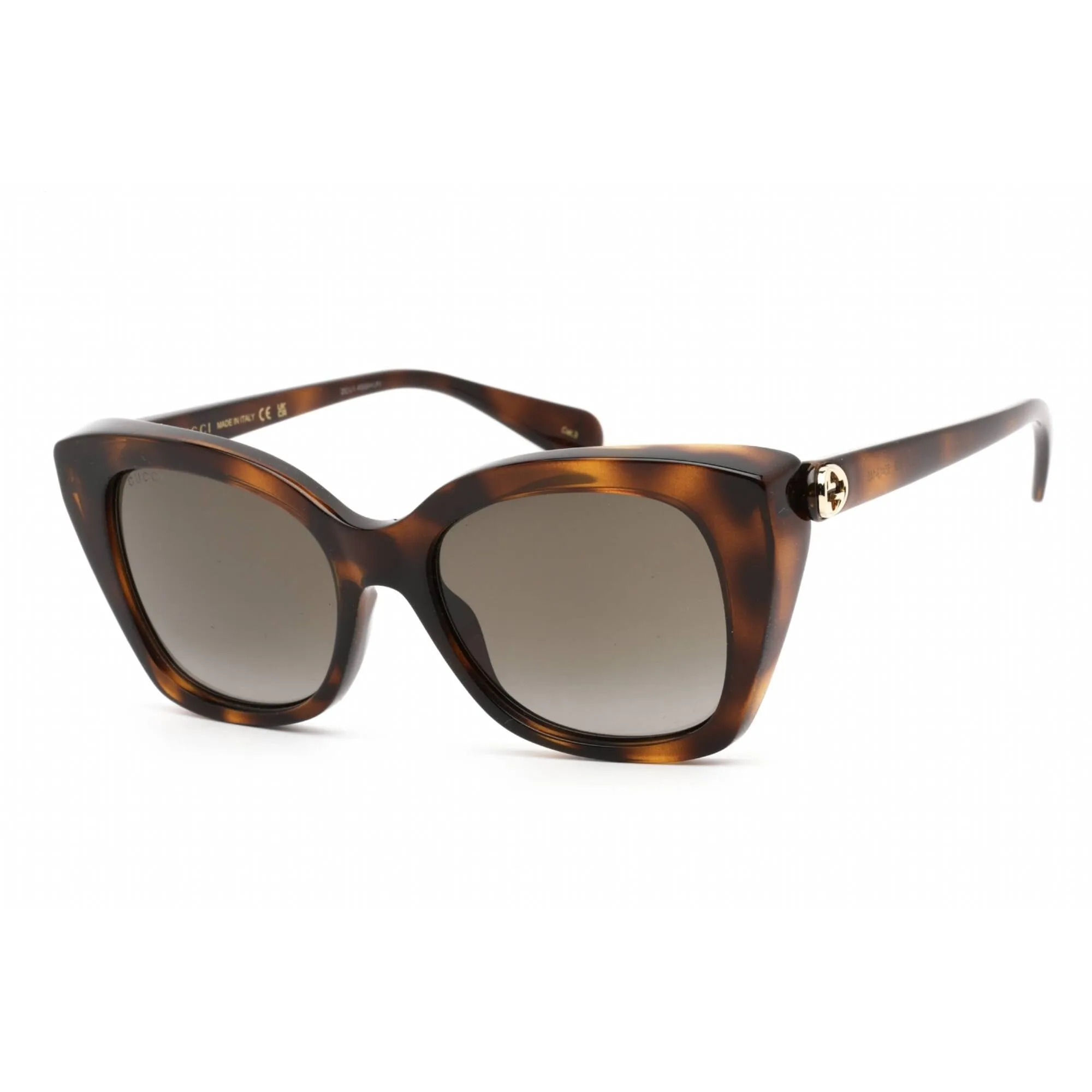 Gucci Women's Sunglasses - Tortoise Plastic Cat Eye Full Rim Frame | GG0921S 002