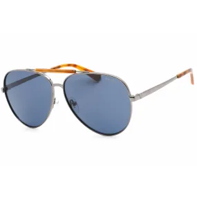 Guess Men's Sunglasses - Full Rim Shiny Gunmetal Metal Aviator Frame | GU5209 08V