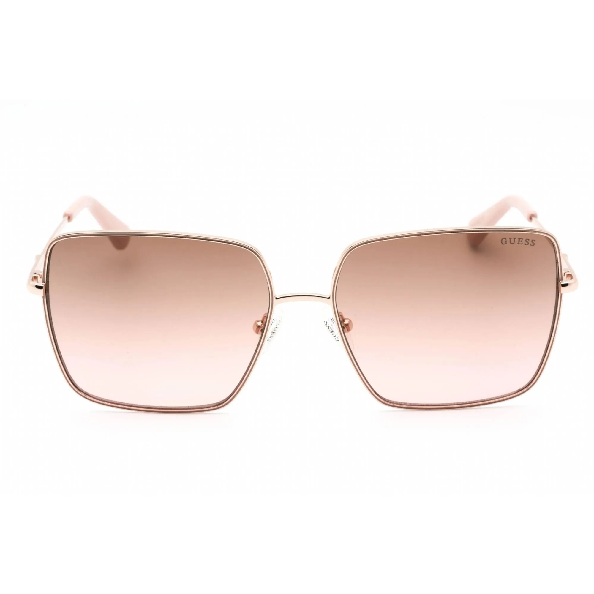 Guess Women's Sunglasses - Adjustable Nose Pads Gold Metal Square Frame | GU7866 32F