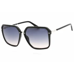 Guess Women's Sunglasses - Gradient Smoke Lens Shiny Black Square Frame | GU7888 01B