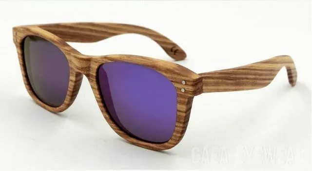 Handmade Retro Wooden frame Sunglasses Polarized  unisex